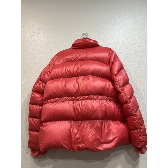ATHLETA Lofty Down Puffer Jacket Full Zip Coat Jacket Size Large  Pink /orange - Picture 2 of 10